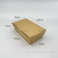 Cajas de papel de papel kraft de grado alimento lonchera